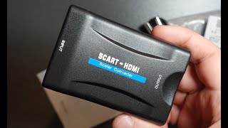 Scart to hdmi Converter  How to scart to HDMI DVD PS2 etc [upl. by Dallon]