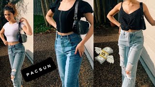 PACSUN JEANS TRYON HAUL MORE💋 [upl. by Nimesay]