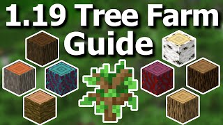 The Ultimate Minecraft 119 Wood  Tree Farming Guide  7 Farms to Grow Trees and Farm Wood [upl. by Yellac548]