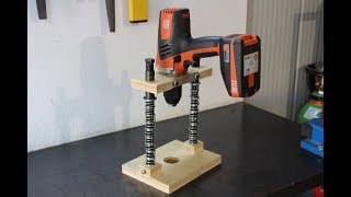 supporto per trapano fai da te homemade mobile drill stand [upl. by Alakim]