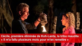 Cécile première éliminée de KohLanta la tribu maudite [upl. by Adabelle]