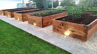 Beautiful DIY Raised Garden Bed Build  How to Build a RAISED BED Backyard Gardening [upl. by Nogas196]