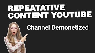 Repetitive content youtube policy  Repetitive content youtube monetization [upl. by Raquel]