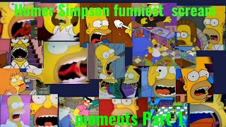 Homer Simpson funniest scream moments Part 1 [upl. by Spohr438]