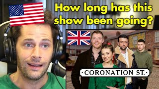 American Reacts to 10 TV Shows Every Brit Knows [upl. by Leelah980]