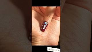 Stone and pearl style Nailart Design🌸 shorts [upl. by Ymiaj]