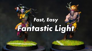 Painting Beautiful Light on Blood Bowl Elves [upl. by Notwen]