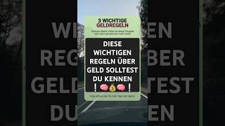 Diese Regeln über Geld solltest du kennen  geld sparen finanzen [upl. by Robi]