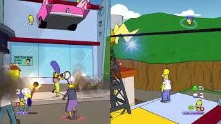 The Simpsons Game PS3X360  Coop Springfield Mod [upl. by Anitsyrhc186]