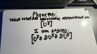 Phone ʋˠ voiced velarized labiodental approximant consonant [upl. by Obie]