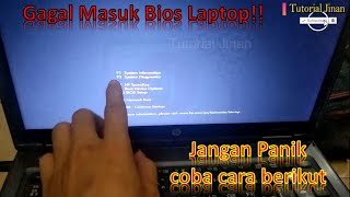 cara masuk dan setting bios laptop hp probook 6460b saat instal ulangTutorial Jinan [upl. by Aidul]