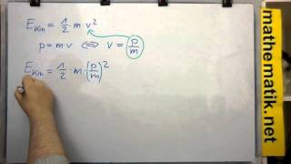 Herleitung der Umrechnungsformeln zwischen Impuls und kinetischer Energie [upl. by Isleen115]