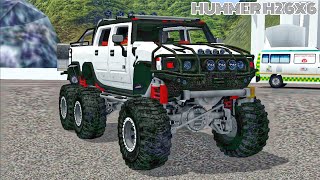 WHAT A MASSIVE TRUCK  HUMMER H2 6X6 MONSTER  BUSSID  nphdrive [upl. by Janine]