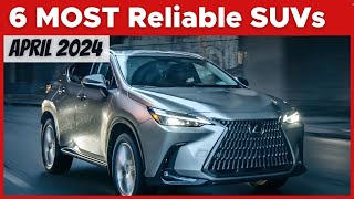 The 6 Most Reliable SUVs In The Market  April 2024 Update [upl. by Lengel]