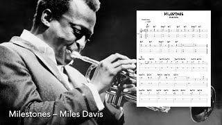 Milestones  Miles Davis Transcription [upl. by Acinhoj]