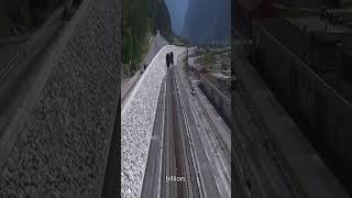 Gotthard Tunnel Switzerland shorts engineering switzerland [upl. by Latyrc]