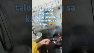 Basi lang magluto ng hotdog pinatalon ko lng sa kawali haha [upl. by Corney346]