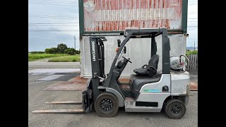 20240928 動作確認済に ユニキャリア UNICARRIERS EBTP1F2 P1F2A25D 全回転フォークリフト 25T 25トン 回転リフト AT車 最大揚高3m 2015年式 [upl. by Nabe]