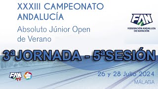 NATACIÓN – CAMPEONATO DE ANDALUCÍA ABSOLUTO DE VERANO  TEMPORADA 2324 – DOMINGO MAÑANA [upl. by Fanning]