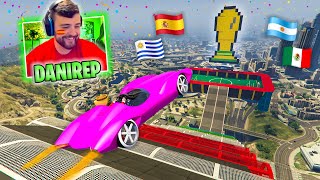 MEGA RAMPA IMPOSIBLE ESPECIAL MUNDIAL DE FÚTBOL  GTA V ONLINE [upl. by Enaled]