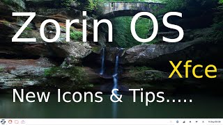 Zorin OS  Xfce  Custom Colorful Icon Tips [upl. by Oman]