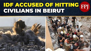 IDF Accused of Targeting Civilian Areas in Beirut Amid Claims of Hezbollah Weapons Storage [upl. by Norrat]