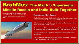 BrahMos The Mach 3 Supersonic Missile Russia and India Built Together [upl. by Ariane58]