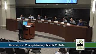 Planning and Zoning Meeting March 25 2024 [upl. by Aleedis]