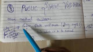 Public Static Void Main String args   Lecture7th [upl. by Nrehtak]