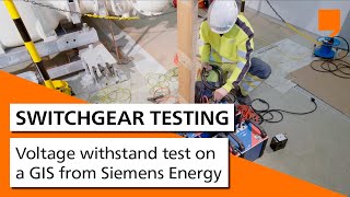 Voltage withstand test on a GIS from Siemens Energy 8DN8 GIS 123 kV [upl. by Australia841]