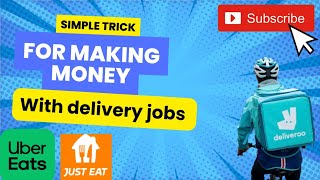 surprising weekly income deliveroo Rider Uber eats food delivery [upl. by Marius]