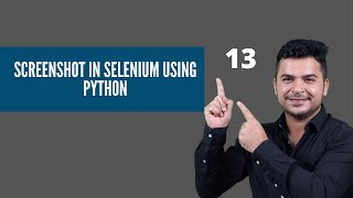 13 How To Capture Screenshot In Selenium Webdriver Using Python [upl. by Annatsirhc]