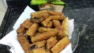 ISCAS DE BERINJELA FRITA SEQUINHA RECEITINHAS COM AMOR [upl. by Wolram621]