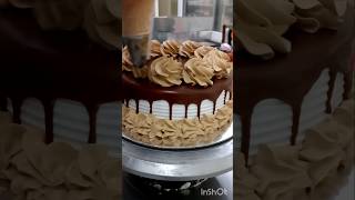 Delicious chocolate dripping cake Icing cake decorations Shorts [upl. by Verlee]