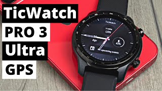 TicWatch Pro 3 Ultra GPS Smartwatch Review  Connect and use with an iPhone [upl. by Novej]