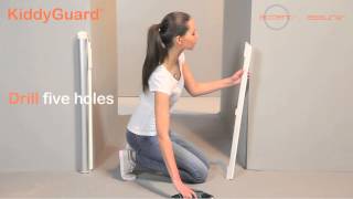 KiddyGuard Assure and Accent baby safety gates installation [upl. by Benjamin548]