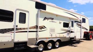 Nice 37 2005 Keystone Raptor 3162SS 2Slides Toy Hauler Zoomersrvindiana [upl. by Dibbrun131]