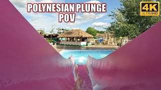 Polynesian Plunge POV 4K 60FPS Lost Island Waterpark Body Slide  NonCopyright [upl. by Massimiliano]