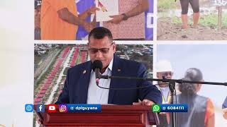 500 Guyanese receive house lots at De Endragt LBI housing schemes [upl. by Oiruam]