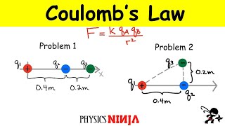 Coulombs Law Problems [upl. by Edina137]