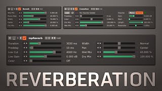 Reverberation  Reverb mpReverb amp Convolver [upl. by Hairim]