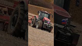 Kyprenie pôdy v kopci s Claas AXION 930 a Case IH Magnum 380 s hĺbkovými kypričmi Horsch TIGER 3 [upl. by Lubin]