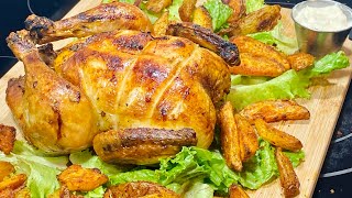 POULET RÔTI AU FOUR ET POMMES DE TERRE CROUSTILLANTES potatoes🍗 🥔 Deli Cuisine [upl. by Rilda]