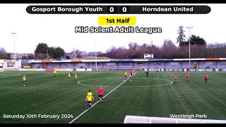 Extended Highlights  Gosport Borough Youth vs Horndean United  10th February 2024 [upl. by Odrarej672]