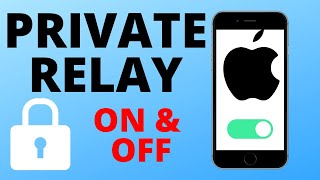 How to Turn On or Off Private Relay on iPhone or iPad  iCloud Private Relay Tutorial [upl. by Zebulon]