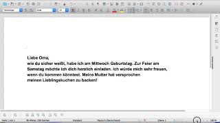 Textverarbeitung 1 Seitenformatierung in Libreoffice Textdokumenten [upl. by Ecirrehs]