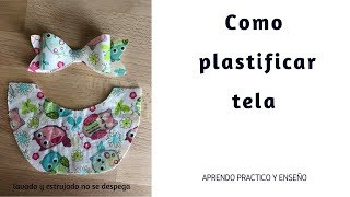 como plastificar tela [upl. by Gala]