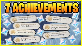 Dragonspine Hidden Secret Achievements Check if you got all of them  Genshin Impact [upl. by Ajax45]