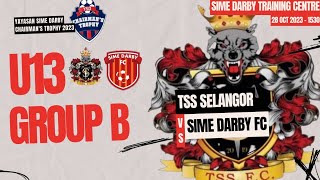 Yayasan Sime Darby Chairmans Trophy 2023 U13 Group BTSS Selangor vs Sime Darby FC [upl. by Skell]