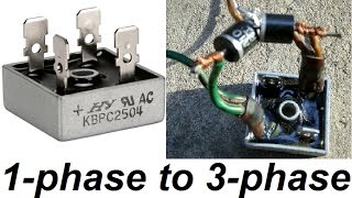 How to transform a 1phase rectifier into 3phase Simple amp Easy [upl. by Annaicul720]